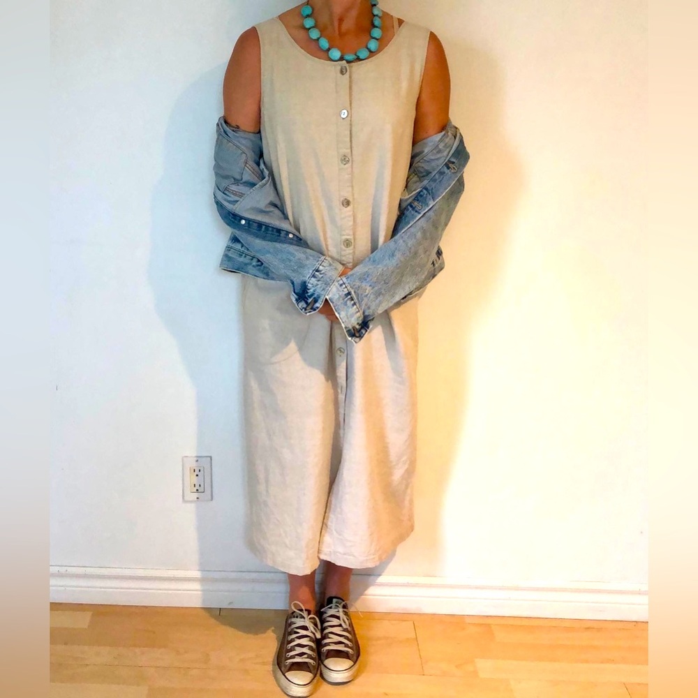 LL Bean Vintage Linen Dress